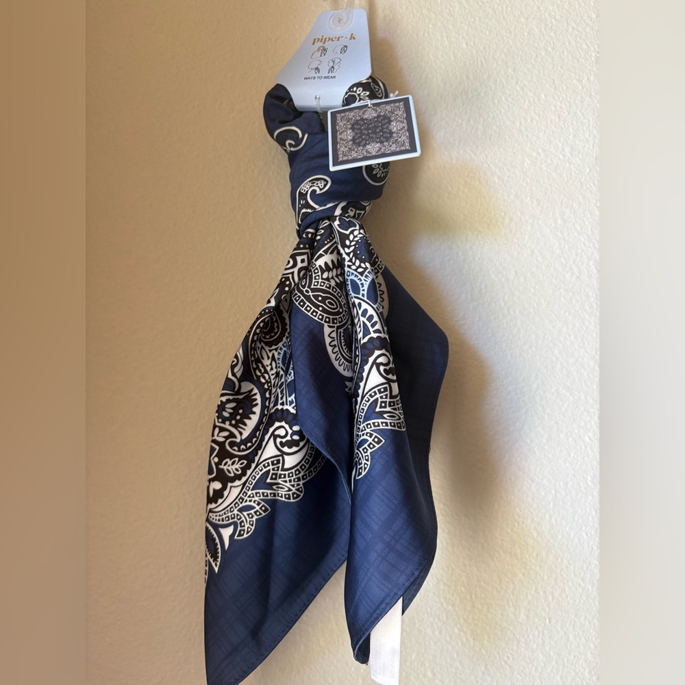 Piper & Co. Navy Paisley Women's Scarf